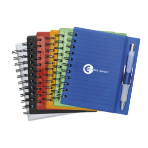 Caderno Plástico com Caneta