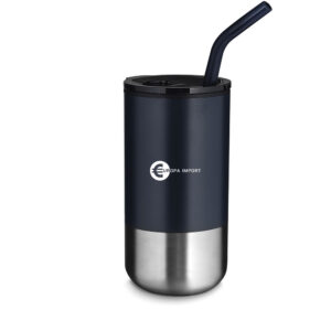 Copo Inox com Canudo